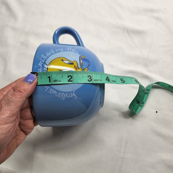 Vintage Looney Tunes Tweety Bird Sylvester Soup Coffee Mug Funny - Picture 9 of 9